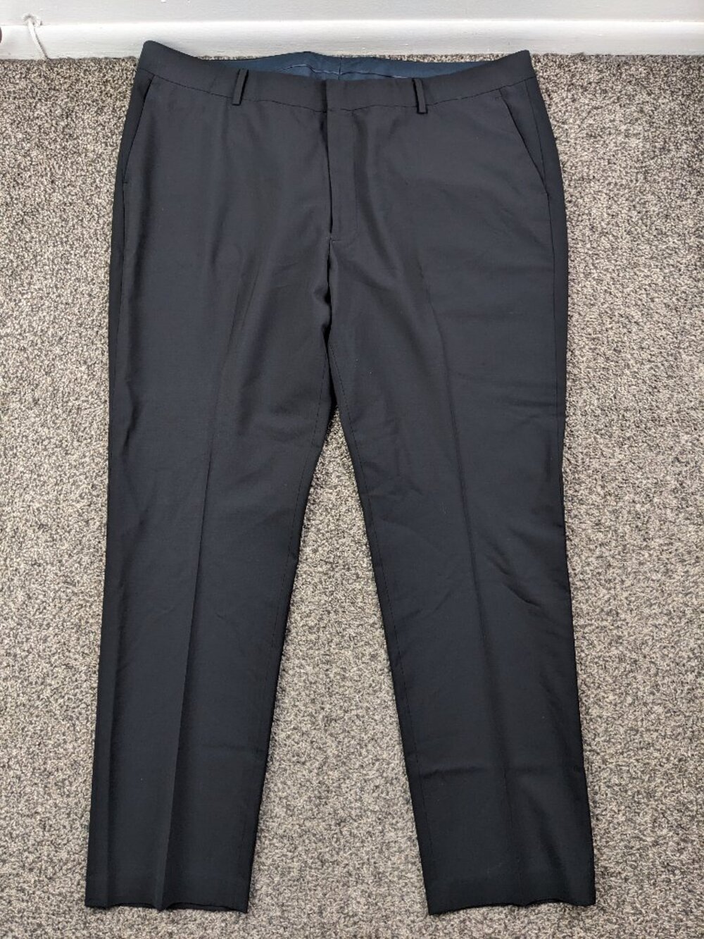 NWOT Bonobos Dress Pants Marzotto Italian Wool Stretch Black 44x32 Straight $229